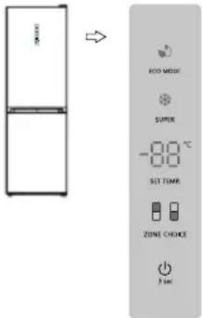 INVENTUM JVL2600 - Panneau de commande à l'extérieur - 1