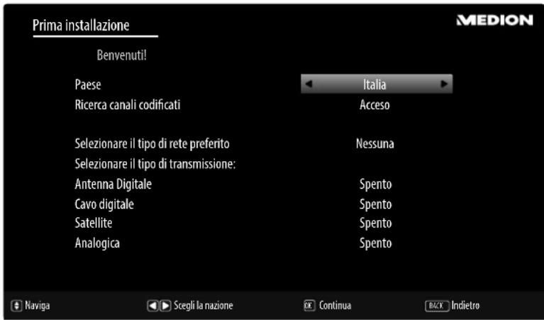 MEDION LIFE P14337 (MD 31337) - Ricerca dei canali dopo la prima accensione - 2
