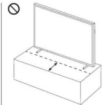 SAMSUNG UHD 65TU8000 - Precautions when installing the TV with a stand - 2