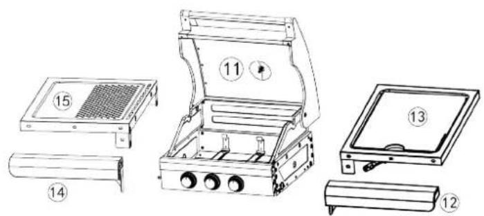 Patton BBQ Patio Pro Chef 2+ - MONTAGE PATIO CHEF 2+1 - 3
