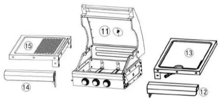 Patton BBQ Patio Pro Chef 2+ - MONTAGE VOOR DE PATIO CHEF 2+1 - 3