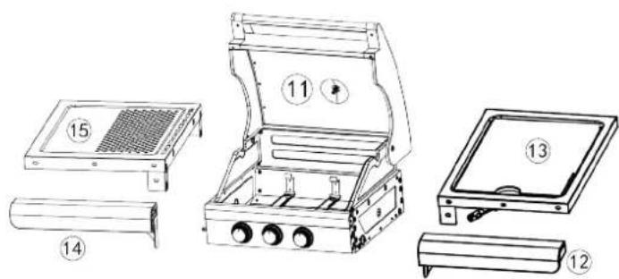 Patton BBQ Patio Pro Chef 2+ - MONTAGE PATIO CHEF 2+1 - 3