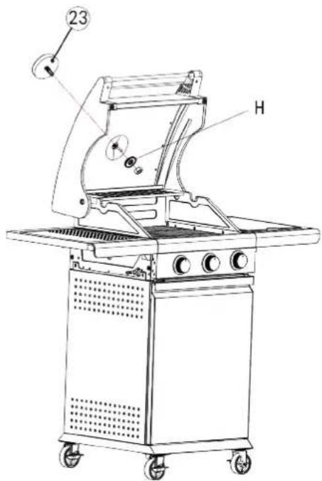 Patton BBQ Patio Pro Chef 2+ - MONTAGGIO PATIO CHEF 2+1 - 28