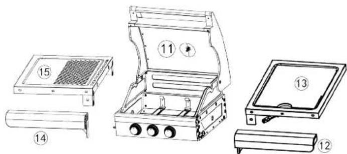 Patton BBQ Patio Pro Chef 2+ - MONTAGGIO PATIO CHEF 2+1 - 3