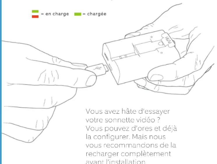 RING Video Doorbell 3 - Branchez la batterie. - 1