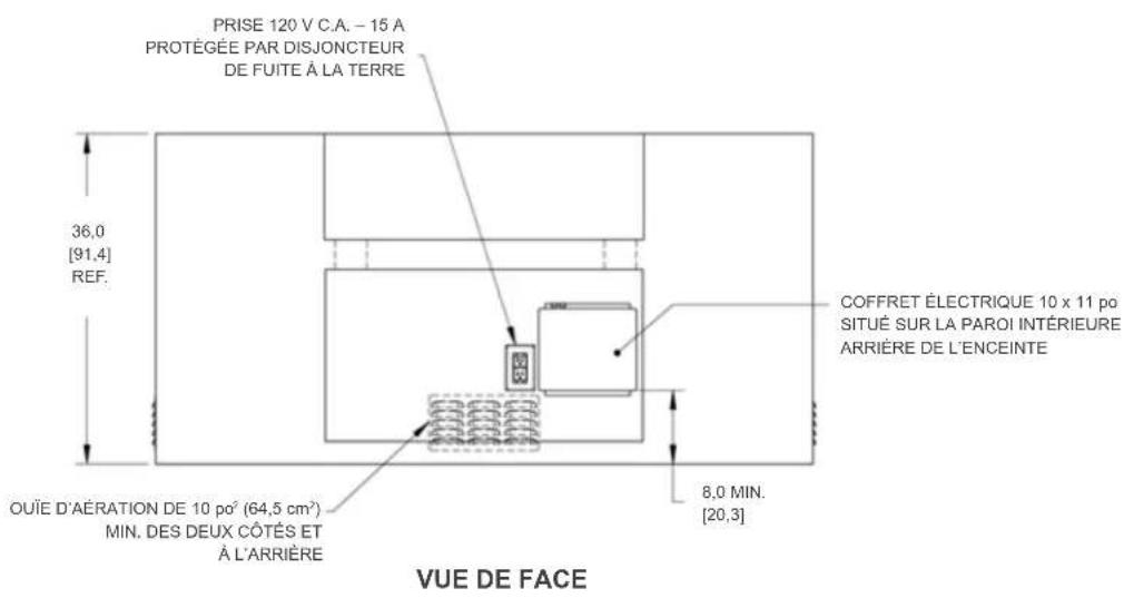 Hestan GMBR42CX2NGRD - DIMENSIONS EN CAS D'ENCASTREMENT: - 6