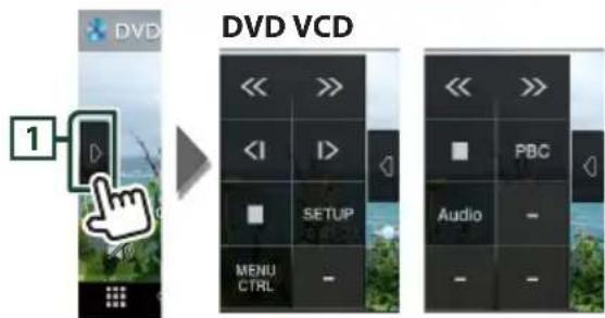 JVC KWM650BT - When the operation buttons are not displayed on the screen, touch 4 area. - 2