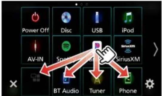 JVC KWM650BT - Customize Short-cut buttons on HOME screen - 1