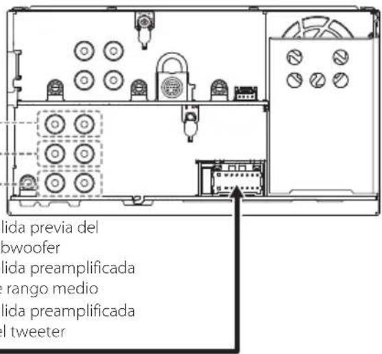 JVC KWM650BT - Configuración de sistema de altavoces de 3 vías - 2
