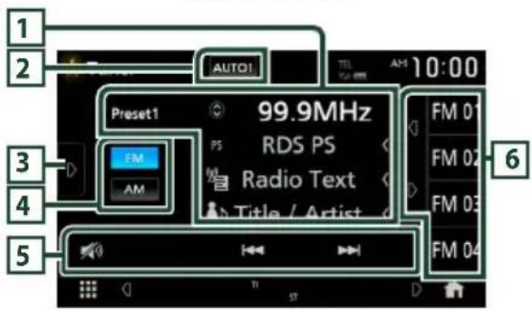 JVC KWM650BT - Tuner Basic Operation - 1