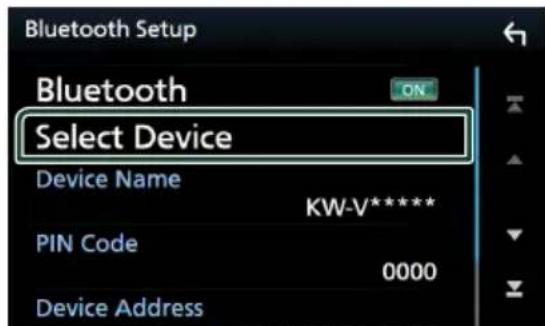 JVC KWV850BT - Connectez l'appareil Bluetooth - 1