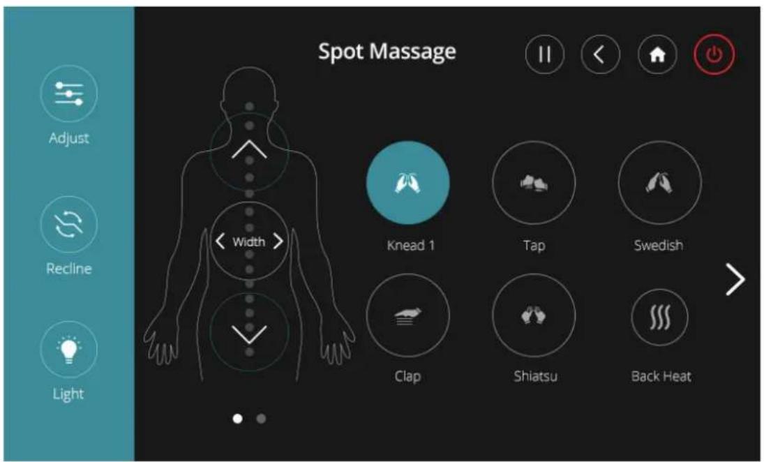 Cozzia Qi SE - Spot Massage Interface 1 - 1