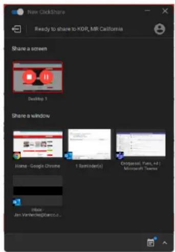 Barco ClickShare CX20 - L'application démarre - 2