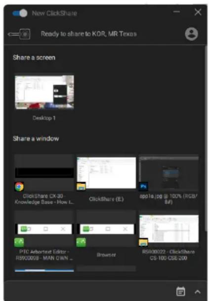 Barco ClickShare CX20 - L'application démarre - 1
