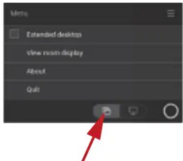 Barco ClickShare CX20 - Via le bouton d'accès rapide - 1