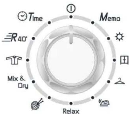 HOOVER DYC 9913AXXS - AUSWÄHLEN DES PROGRAMMS - 1