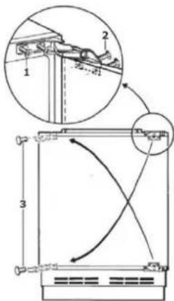 HOOVER HBOU 822 NE - Ändern des Türanschlags - 1