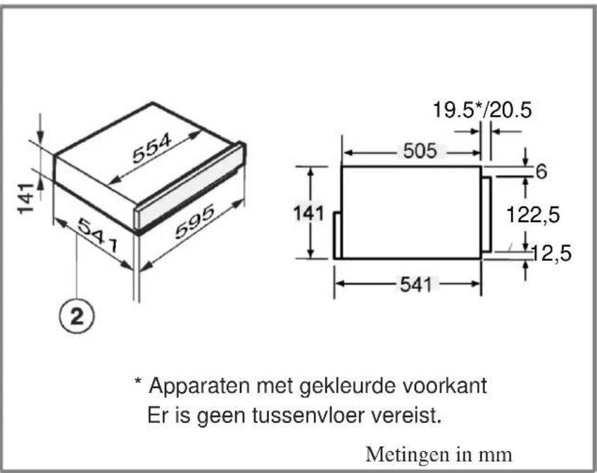 HOOVER HPWD 1402 N - Inbouwafmetingen - 6