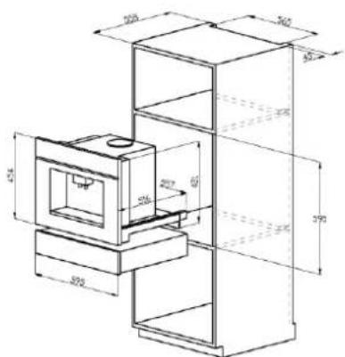 HOOVER HPWD 1402 N - Building-in dimensions - 4