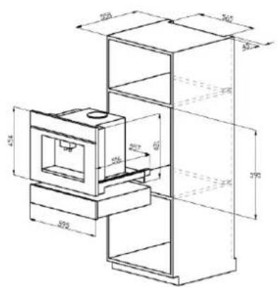 HOOVER HPWD 1402 N - Inbouwafmetingen - 4