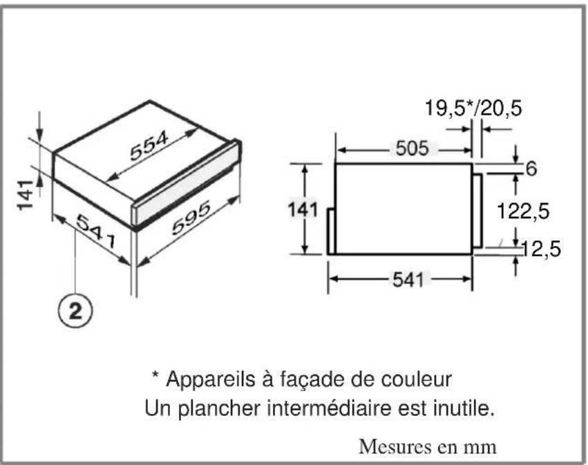 HOOVER HPWD 1402 N - Dimensions encastré - 6
