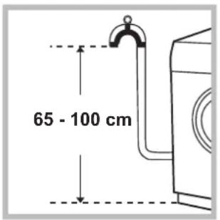 INDESIT IWD 71252 C ECO EU.T - Connecting the drain hose - 1