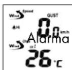 AURIOL IAN 303756 - Activar y desactivar la alarma de viento y la alarma de sensación de frío - 2