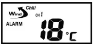 AURIOL IAN 303756 - Nastavení alarmu wind chill - 1