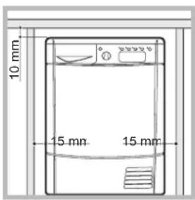 INDESIT IDCE 745 (EU) - Où installer le sèche-linge - 1