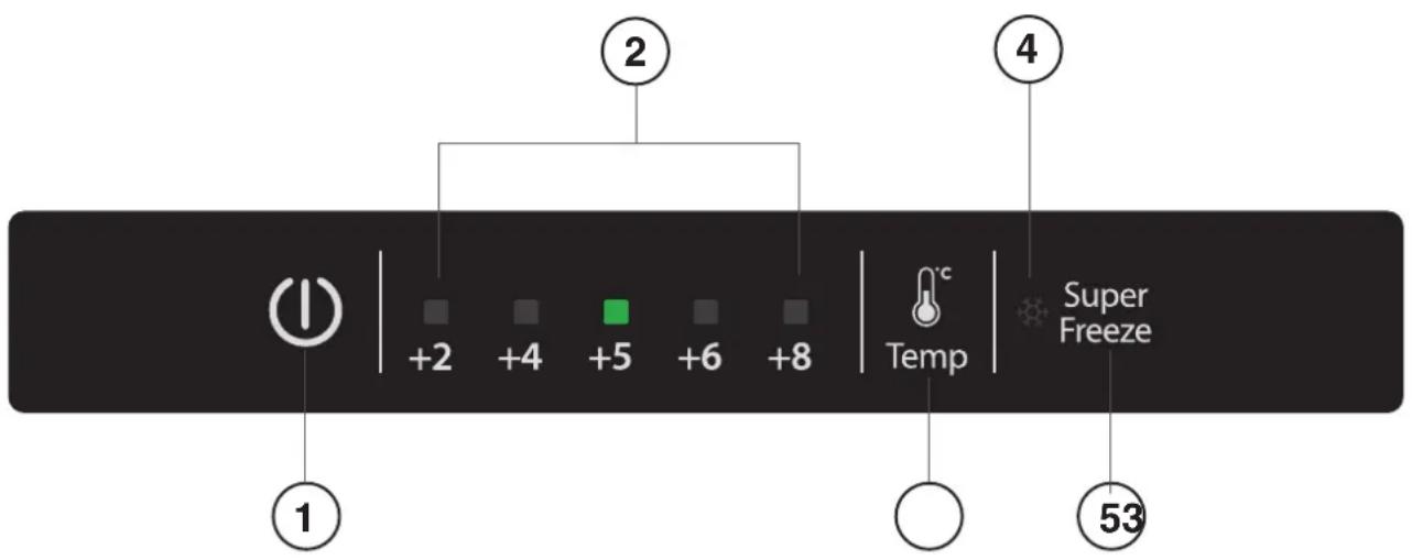 INDESIT LI8 FF2I W - Setarea de temperatura a FRIGIDERULUI - 1