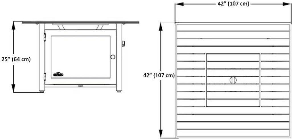 Napoleon HAMP2GY - DIMENSIONS - 2