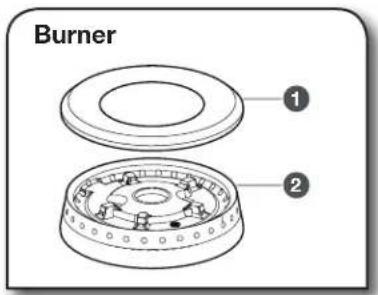 JENN-AIR JGRP536HM - SEATED SURFACE BURNERS - 1