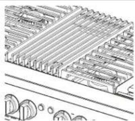 JENN-AIR JGRP536HM - Mettre la grille de grill en position. - 1
