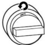 JENN-AIR JDRP436HL - Push in and turn counterclockwise - 1