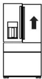 GE CVE28DM5NS5 - LEVEL THE REFRIGERATOR DOORS - 2