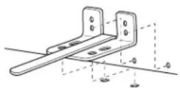 GE CYE22TP3MD1 - LOCATING THE ANTI-TIP FLOOR BRACKET (cont.) - 1