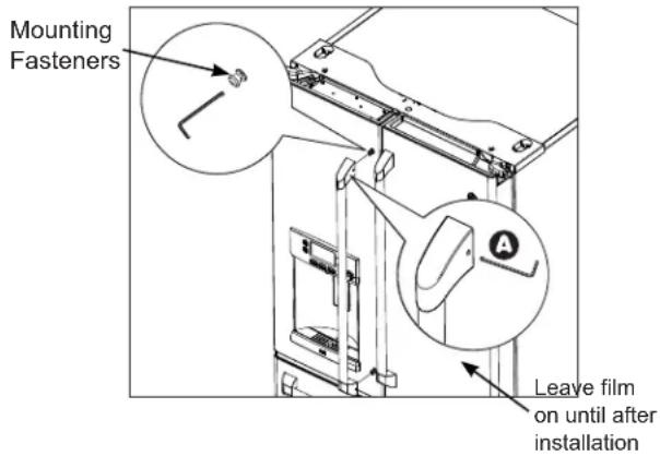 GE CYE22TP3MD1 - REMOVE THE FRESH FOOD DOOR HANDLE - 1