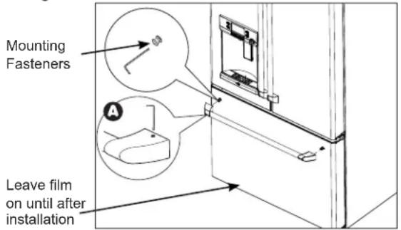 GE CYE22TP3MD1 - REMOVE THE FREEZER DOOR HANDLE - 1