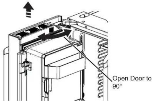 GE CYE22TP3MD1 - REMOVE THE REFRIGERATOR DOORS (cont) - 1