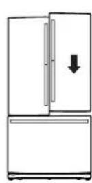 GE CYE22TP3MD1 - NIVELACION DE LAS PATAS DEL REFRIGERADOR - 1