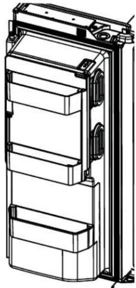 GE CYE22TP3MD1 - Non-Adjustable Bins on the Door (Dispenser Models - Left Hand Door) - 1
