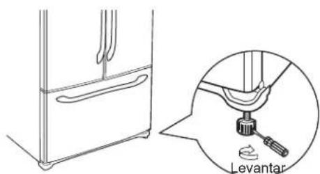 GE CYE22TP3MD1 - NIVELACION DEL REFRIGERADOR - 1