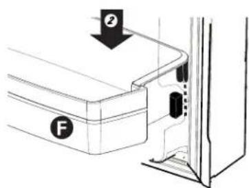 GE CFE28TP4MW2 - To place bins into doors: - 2