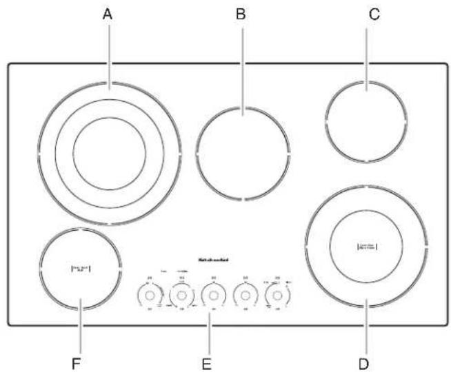 KITCHENAID KCES556HBL - PIEZAS Y CARACTERÍSTICAS: CONTROLES CON PERILLAS - 4