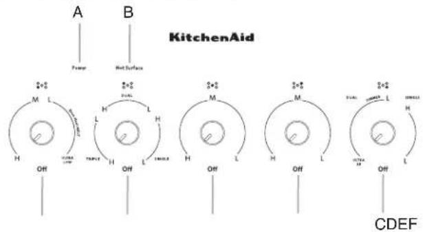 KITCHENAID KCES556HSS - Panel de control de 36" (91,4 cm) - 1