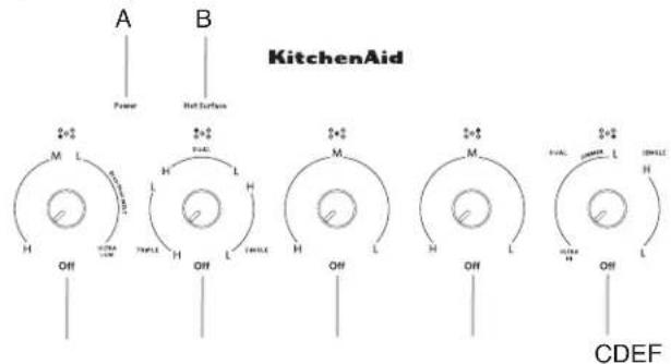 KITCHENAID KCES556HSS - PARTS AND FEATURES - KNOB CONTROLS - 7