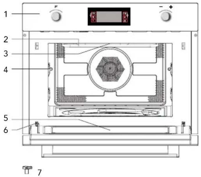 HOOVER HMG440 EX - Names of Oven Parts and Accessories - 1