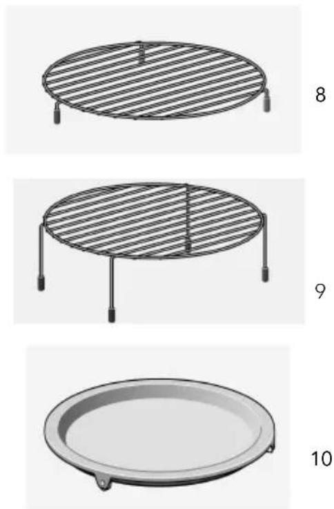 HOOVER HMG440 EX - Names of Oven Parts and Accessories - 2