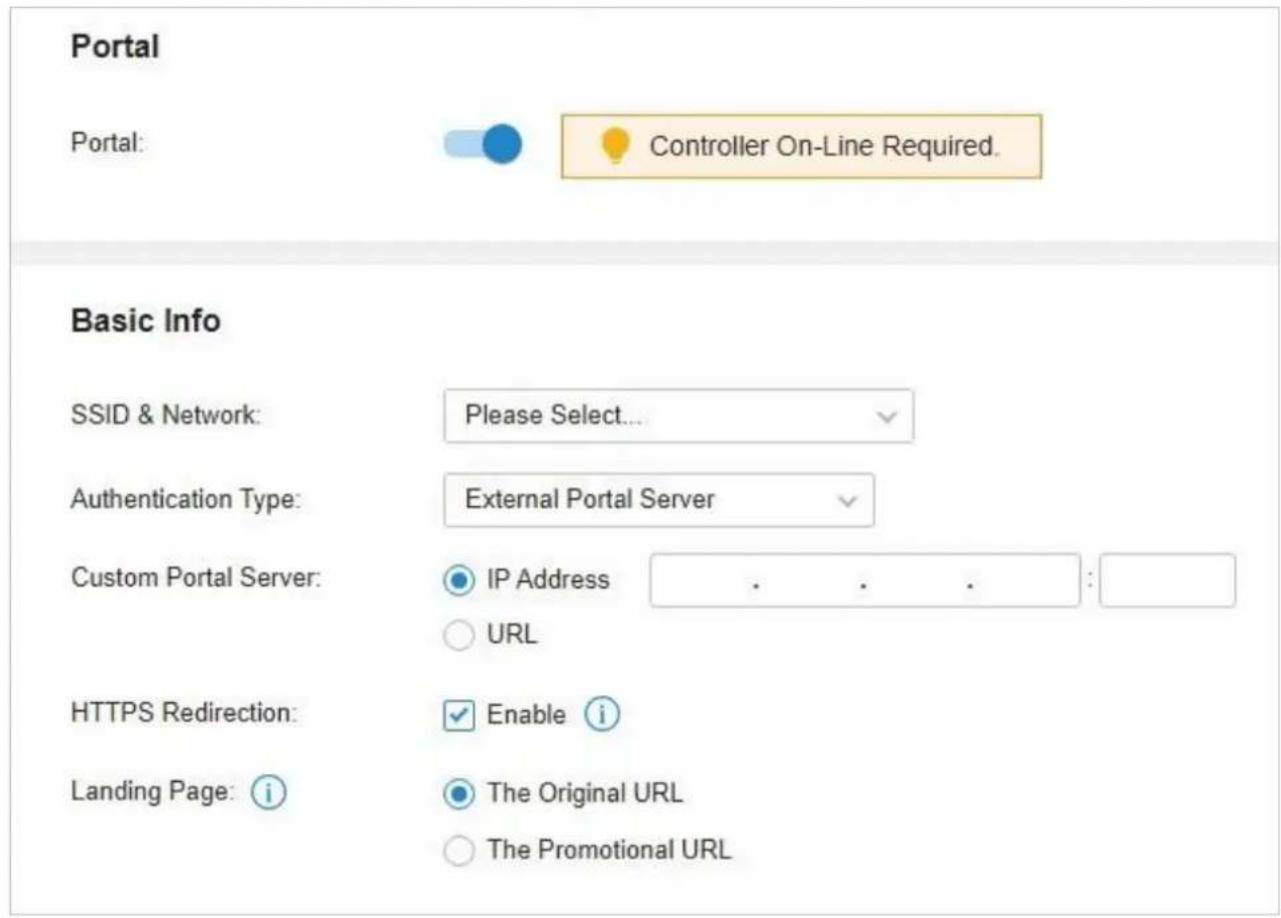 TP-LINK Omada EAP115Wall - Configuration du portail avec le serveur portail externe - 1