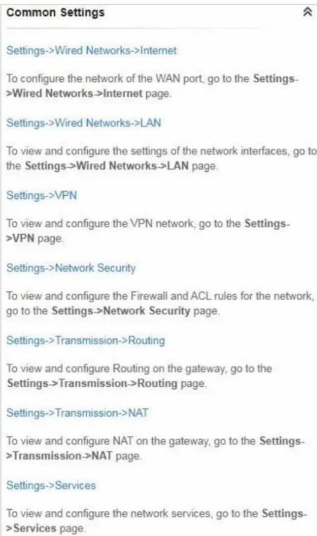TP-LINK Omada EAP115Wall - Paramètres communs - 1